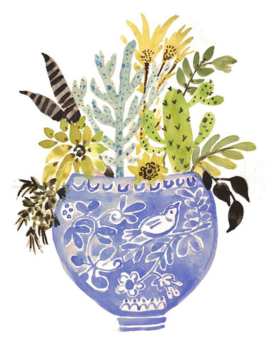 Sweet Arrangement IV Black Modern Wood Framed Art Print by Fields, Karen