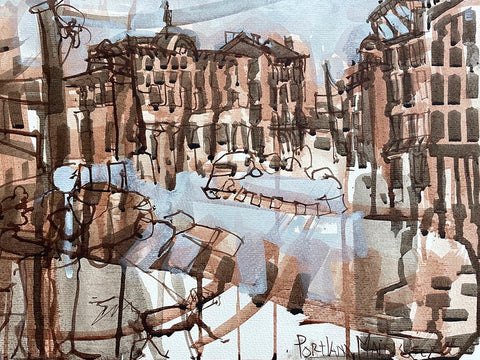 Portland Maine II Black Modern Wood Framed Art Print by Ferrell, Erin McGee