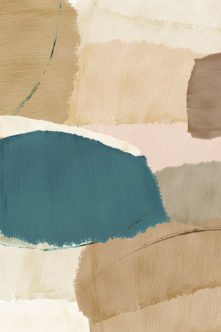 Rhythm and Flow I Black Modern Wood Framed Art Print by Kouta, Flora