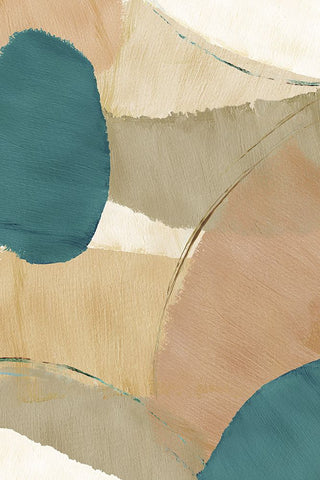 Rhythm and Flow III White Modern Wood Framed Art Print with Double Matting by Kouta, Flora