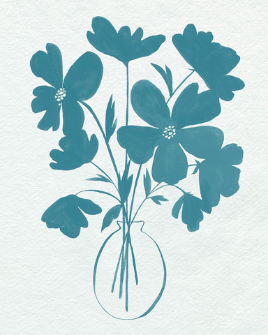 Elementary Arrangement I Black Ornate Wood Framed Art Print with Double Matting by Popp, Grace