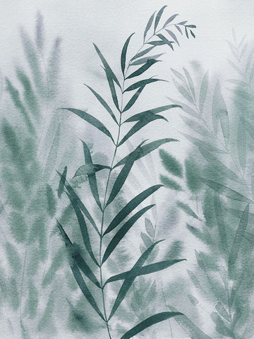 Blue by the River II Black Modern Wood Framed Art Print by Popp, Grace