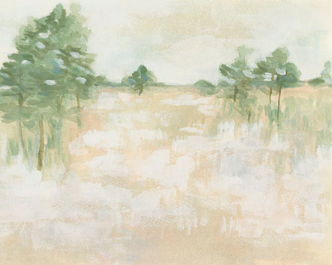 Soft Focus Field I Black Modern Wood Framed Art Print by Vess, June Erica