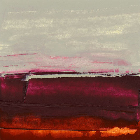 Enchant I White Modern Wood Framed Art Print with Double Matting by Gordon, Sharon