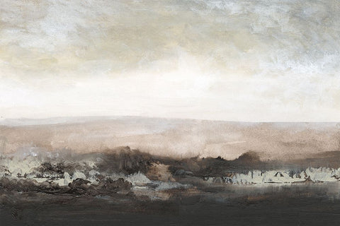 Across the Hills Black Ornate Wood Framed Art Print with Double Matting by Gordon, Sharon