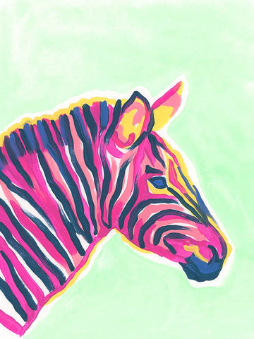 Savannah Pop III Black Modern Wood Framed Art Print by Vess, June Erica