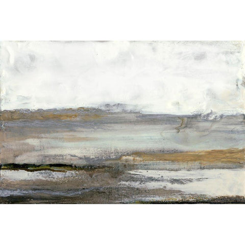 Gray Mist III Black Modern Wood Framed Art Print by Maleki, Ferdos