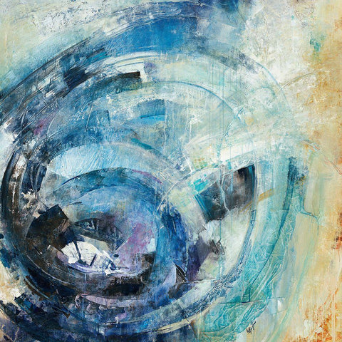 Concentric Eccentric White Modern Wood Framed Art Print by Douglass, Farrell