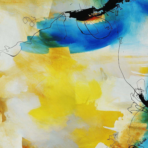 Kinetics II White Modern Wood Framed Art Print by Drotar, Rikki