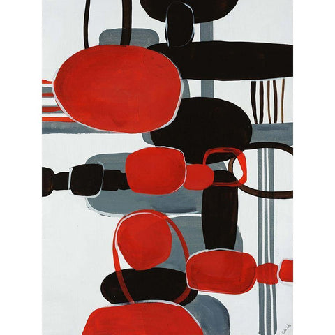 Fizz III Black Modern Wood Framed Art Print by Edmunds, Sydney