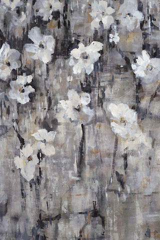 Chelsea Floral Black Ornate Wood Framed Art Print with Double Matting by Maas, Jodi