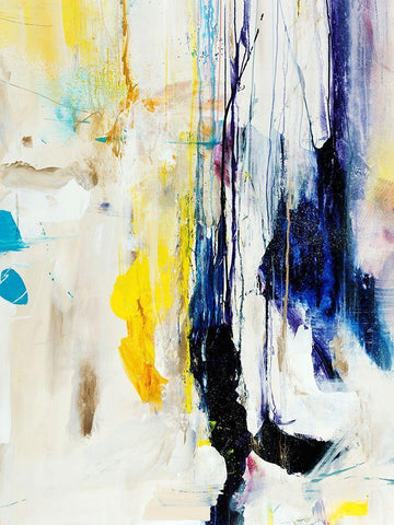 Frosted White Modern Wood Framed Art Print with Double Matting by Maas, Jodi