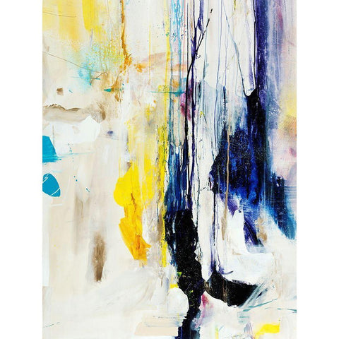 Frosted White Modern Wood Framed Art Print by Maas, Jodi