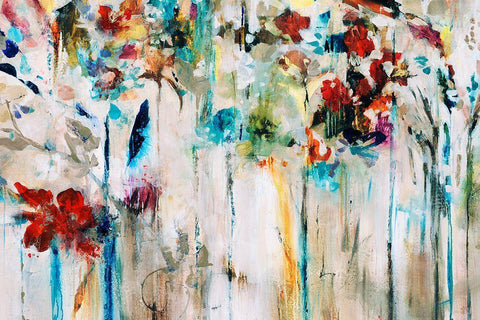 Honeybee Bait White Modern Wood Framed Art Print with Double Matting by Maas, Jodi