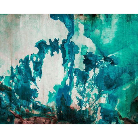 Icecap White Modern Wood Framed Art Print by Taylor, Kari