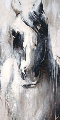 Prairie II Black Ornate Wood Framed Art Print with Double Matting by Edmunds, Sydney