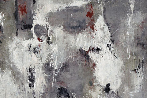 Labyrinthine White Modern Wood Framed Art Print with Double Matting by Schicker, Joshua