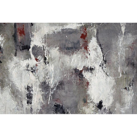 Labyrinthine Black Modern Wood Framed Art Print with Double Matting by Schicker, Joshua