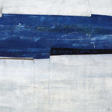 League White Modern Wood Framed Art Print with Double Matting by Schicker, Joshua