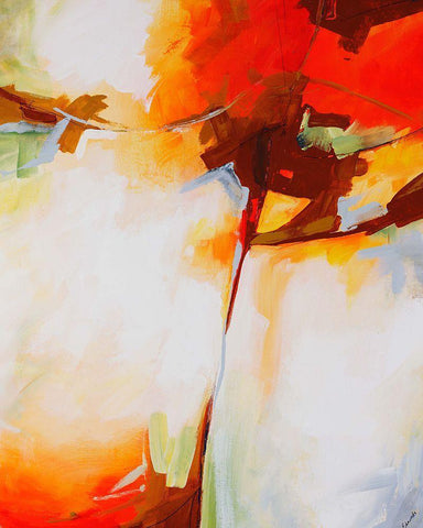 Red Arrow Black Ornate Wood Framed Art Print with Double Matting by Edmunds, Sydney