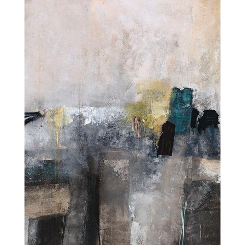 Slowly Goes the Night White Modern Wood Framed Art Print by Rabo, Clayton