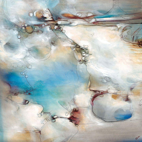 Standing Still In Motion White Modern Wood Framed Art Print with Double Matting by Drotar, Rikki