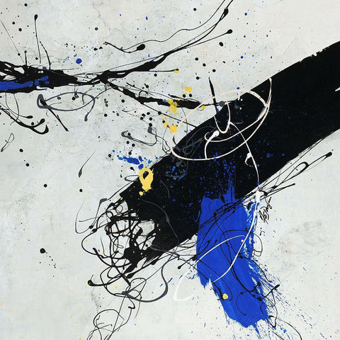 Oops I Black Modern Wood Framed Art Print by Douglass, Farrell