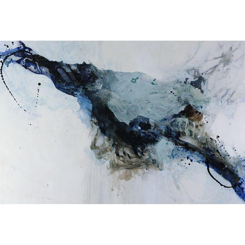 Swift Undercurrent Black Modern Wood Framed Art Print with Double Matting by Taylor, Kari