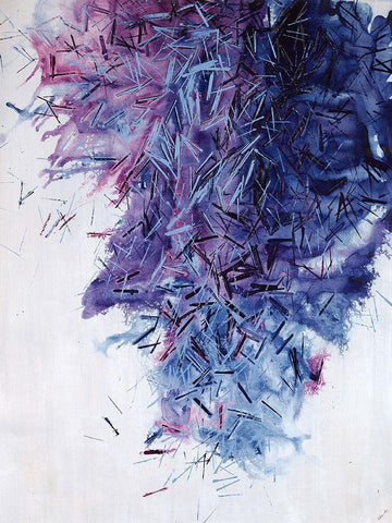 To the Point II White Modern Wood Framed Art Print with Double Matting by Edmunds, Sydney