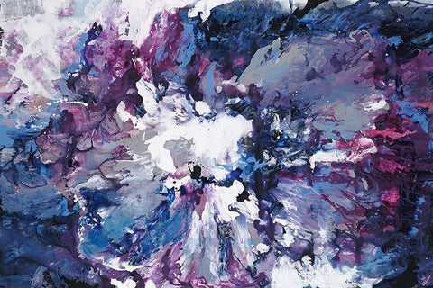 Violet Waters Seduction Black Ornate Wood Framed Art Print with Double Matting by Edmunds, Sydney