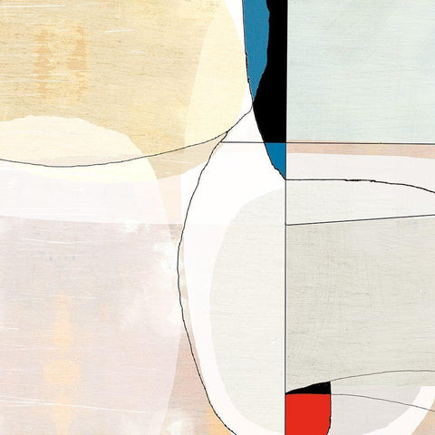 Beholder IV White Modern Wood Framed Art Print with Double Matting by Jasper, Sisa