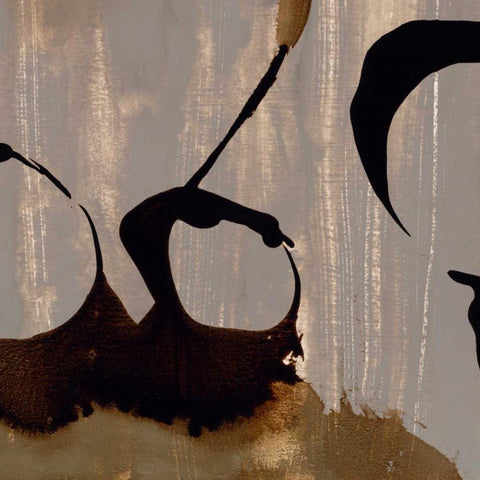 Gossamer III Black Modern Wood Framed Art Print with Double Matting by Jasper, Sisa