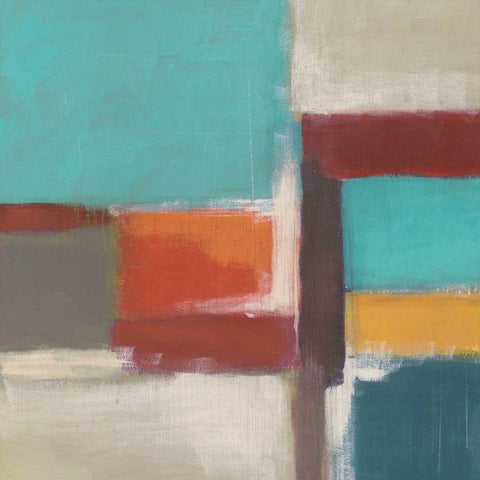 Uptown Lights II Black Ornate Wood Framed Art Print with Double Matting by Vess, June Erica