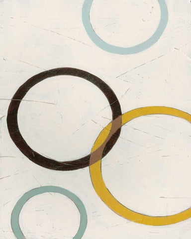 Tangle IV Black Ornate Wood Framed Art Print with Double Matting by Vess, June Erica