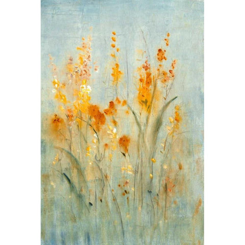 Spray of Wildflowers II White Modern Wood Framed Art Print by OToole, Tim