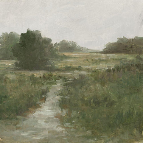 Tranquil Fen II Gold Ornate Wood Framed Art Print with Double Matting by Harper, Ethan