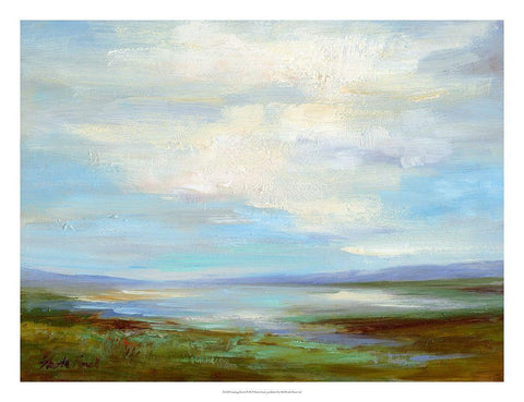 Looking North Black Ornate Wood Framed Art Print with Double Matting by Finch, Sheila