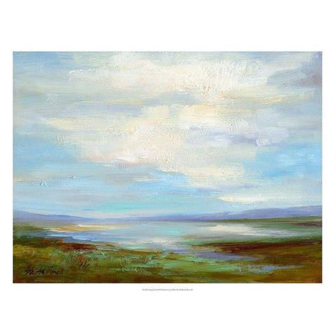 Looking North Black Modern Wood Framed Art Print by Finch, Sheila
