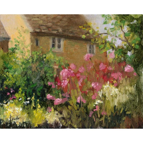 Cotswold Cottage IV White Modern Wood Framed Art Print by Weber, Mary Jean