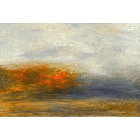 Fiery I Black Modern Wood Framed Art Print by Gordon, Sharon