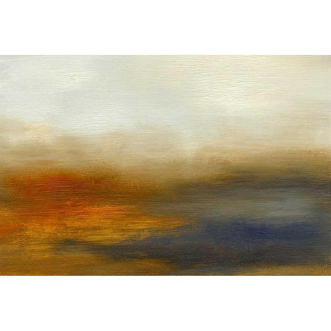 Fiery II White Modern Wood Framed Art Print by Gordan, Sharon