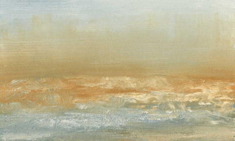 Sea Breezes I White Modern Wood Framed Art Print with Double Matting by Gordon, Sharon