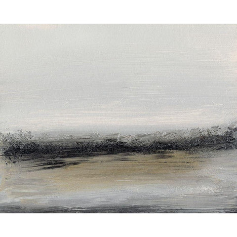 Mist I White Modern Wood Framed Art Print by Gordon, Sharon