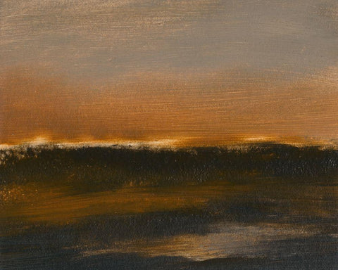 Dawning I Black Ornate Wood Framed Art Print with Double Matting by Gordon, Sharon