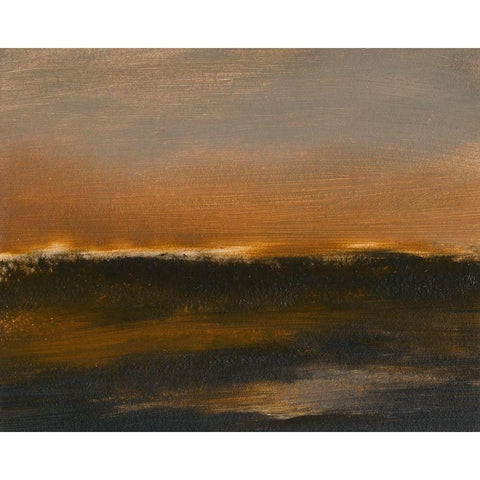 Dawning I Black Modern Wood Framed Art Print with Double Matting by Gordon, Sharon