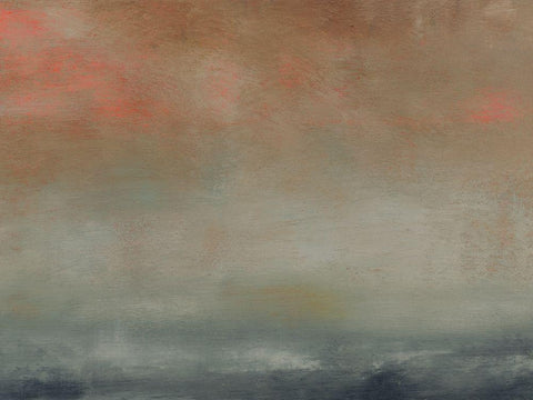 Luminous I White Modern Wood Framed Art Print with Double Matting by Gordon, Sharon