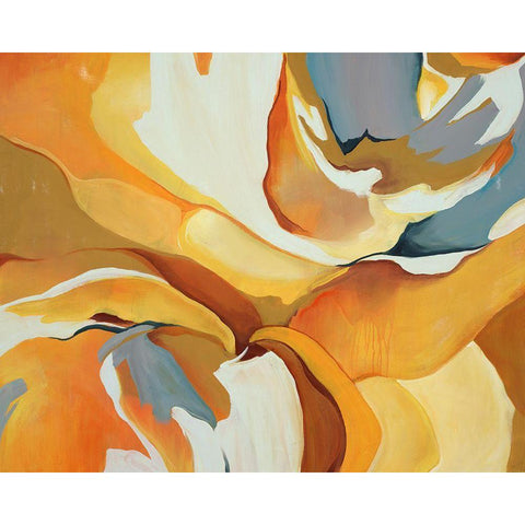 Lemon Poppyseed White Modern Wood Framed Art Print by Edmunds, Sydney