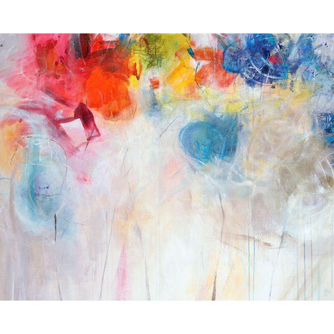 Happy Gold Ornate Wood Framed Art Print with Double Matting by Maas, Jodi