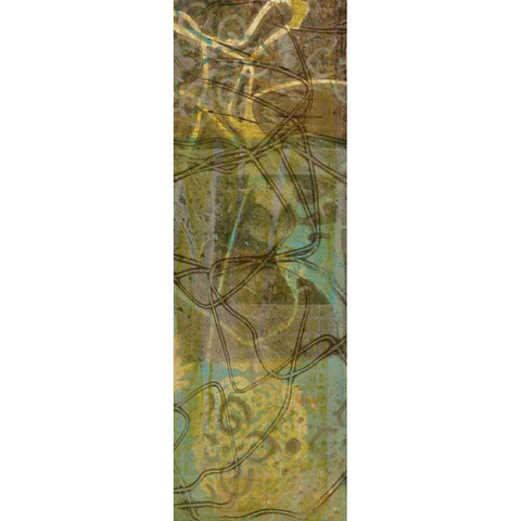 Safari Abstract II Gold Ornate Wood Framed Art Print with Double Matting by Goldberger, Jennifer