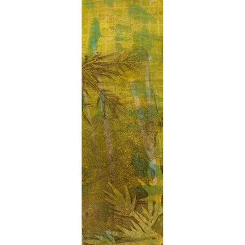 Bamboo Press II Gold Ornate Wood Framed Art Print with Double Matting by Goldberger, Jennifer